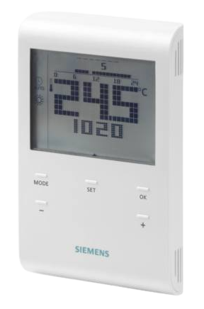 Siemens RDE100.1 Heti programozható digitális elemes szobatermosztát