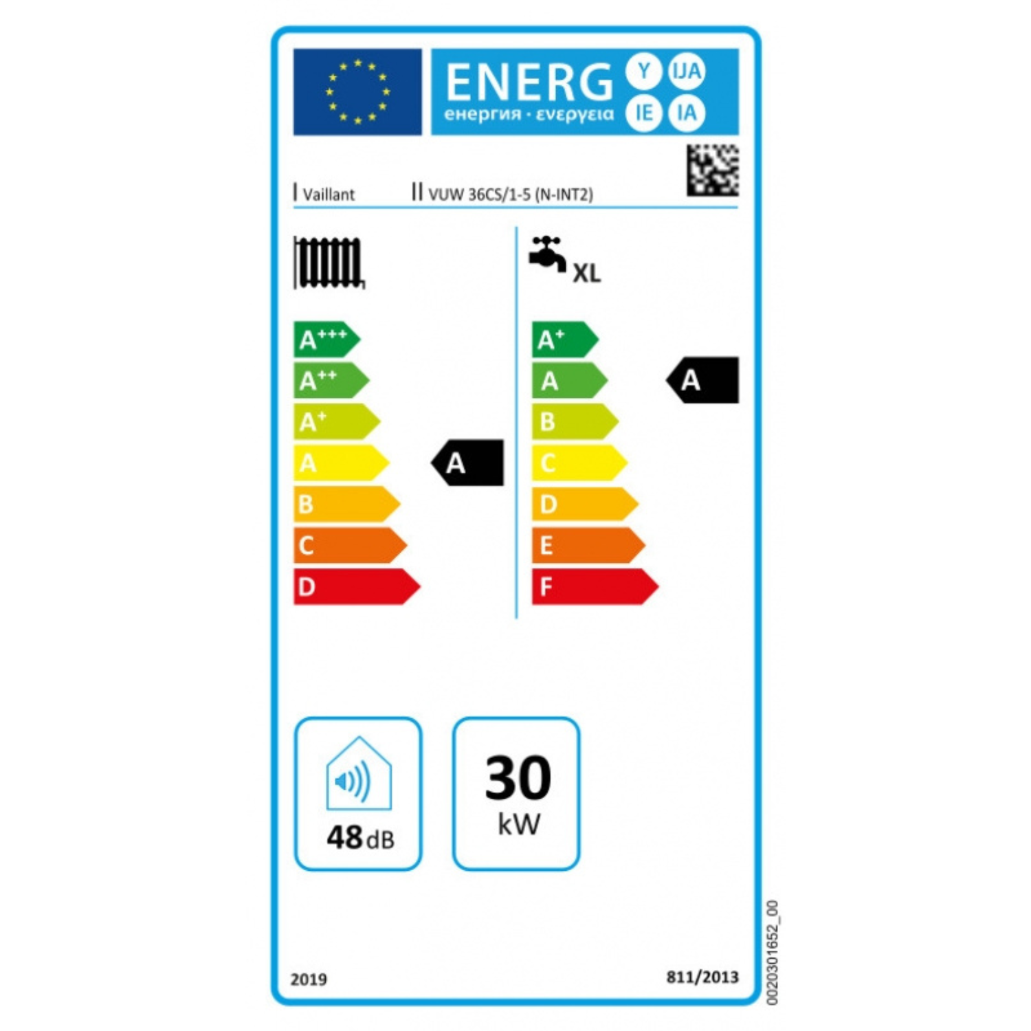Vaillant ecoTEC plus IoniDetect VUW 36 CS/1-5 (N-INT2) kombi (0010024609)                                     