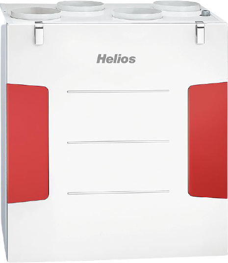 Helios KWL EC 300 W R Hővisszanyerős központi szellőző, easyControls szabályzással, jobboldali friss levegő csonkkal (H00004232)