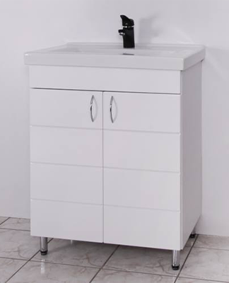 HÉRA 55 SOFT MART bútor szekrény + szögletes mosdó