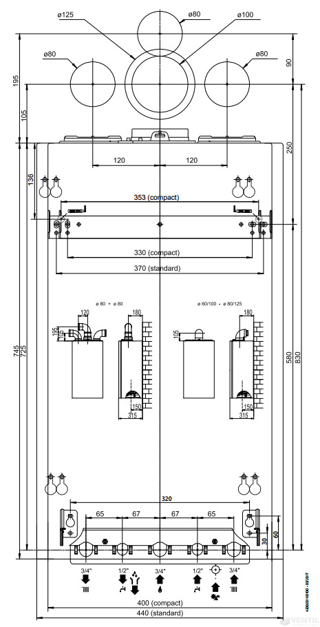 Ariston Clas One 24 kombi kondenzációs fali gázkazán EU-ERP (3301021)
