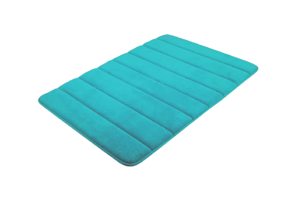 AWD Memóriahabos fürdőszoba szőnyeg / kék / 80 x 50 cm AWD02161144